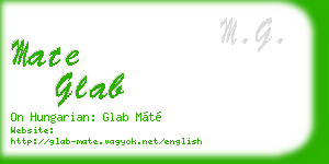 mate glab business card